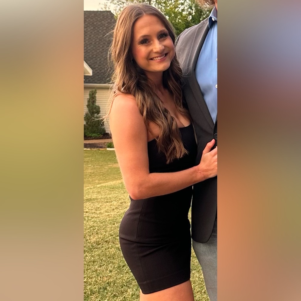 Black mini dress